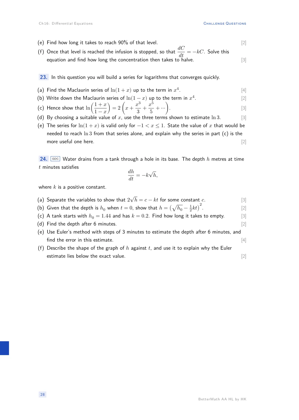 Chapter 16, Differential Equations, page 28