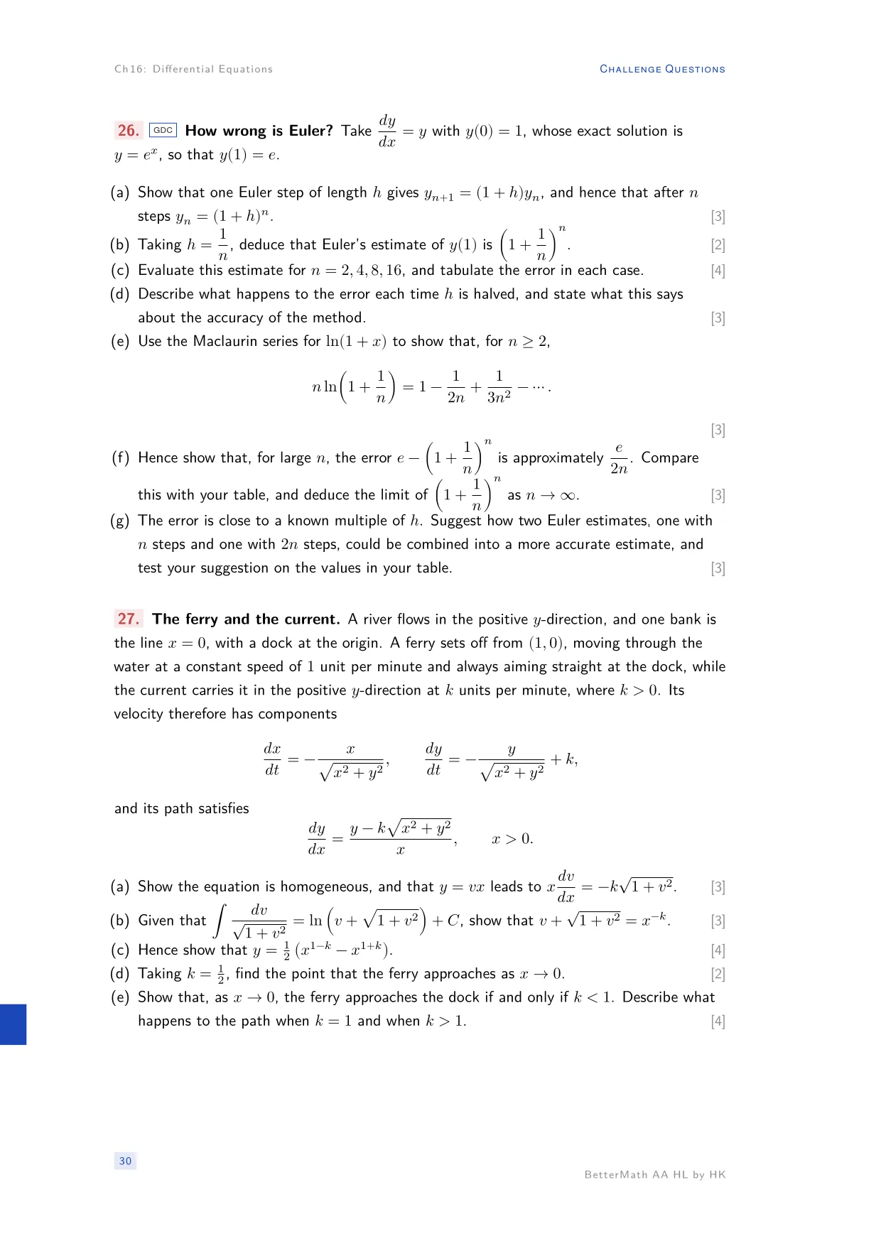 Chapter 16, Differential Equations, page 30