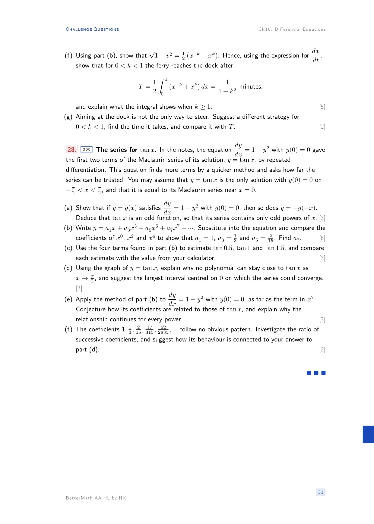 Chapter 16, Differential Equations, page 31
