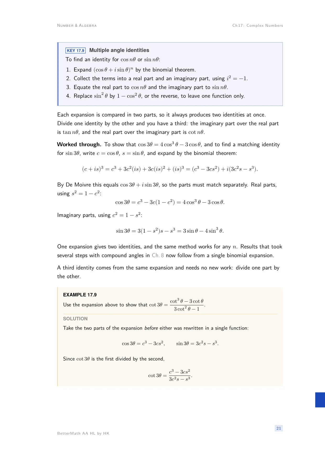 Chapter 17, Complex Numbers, page 21