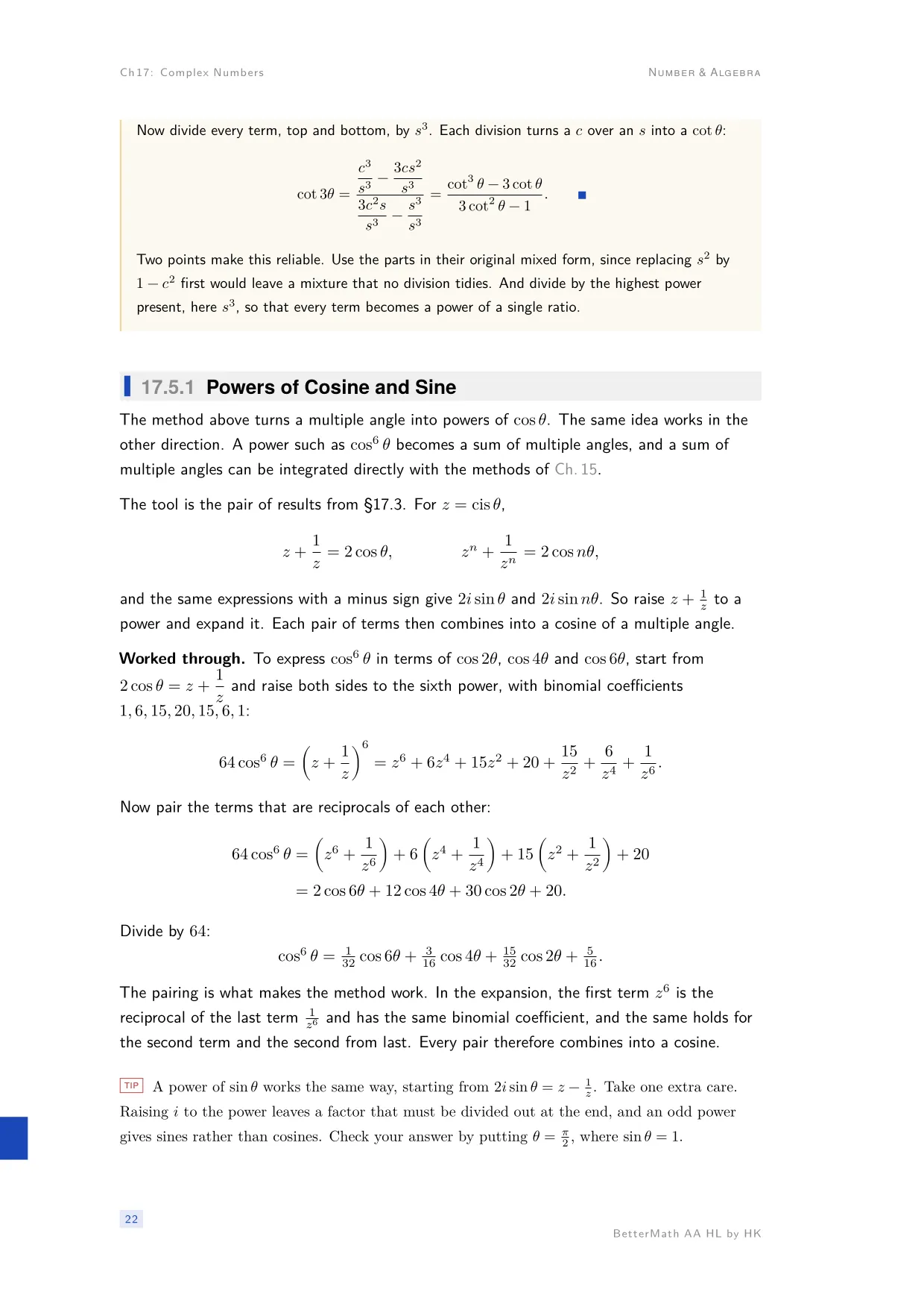 Chapter 17, Complex Numbers, page 22