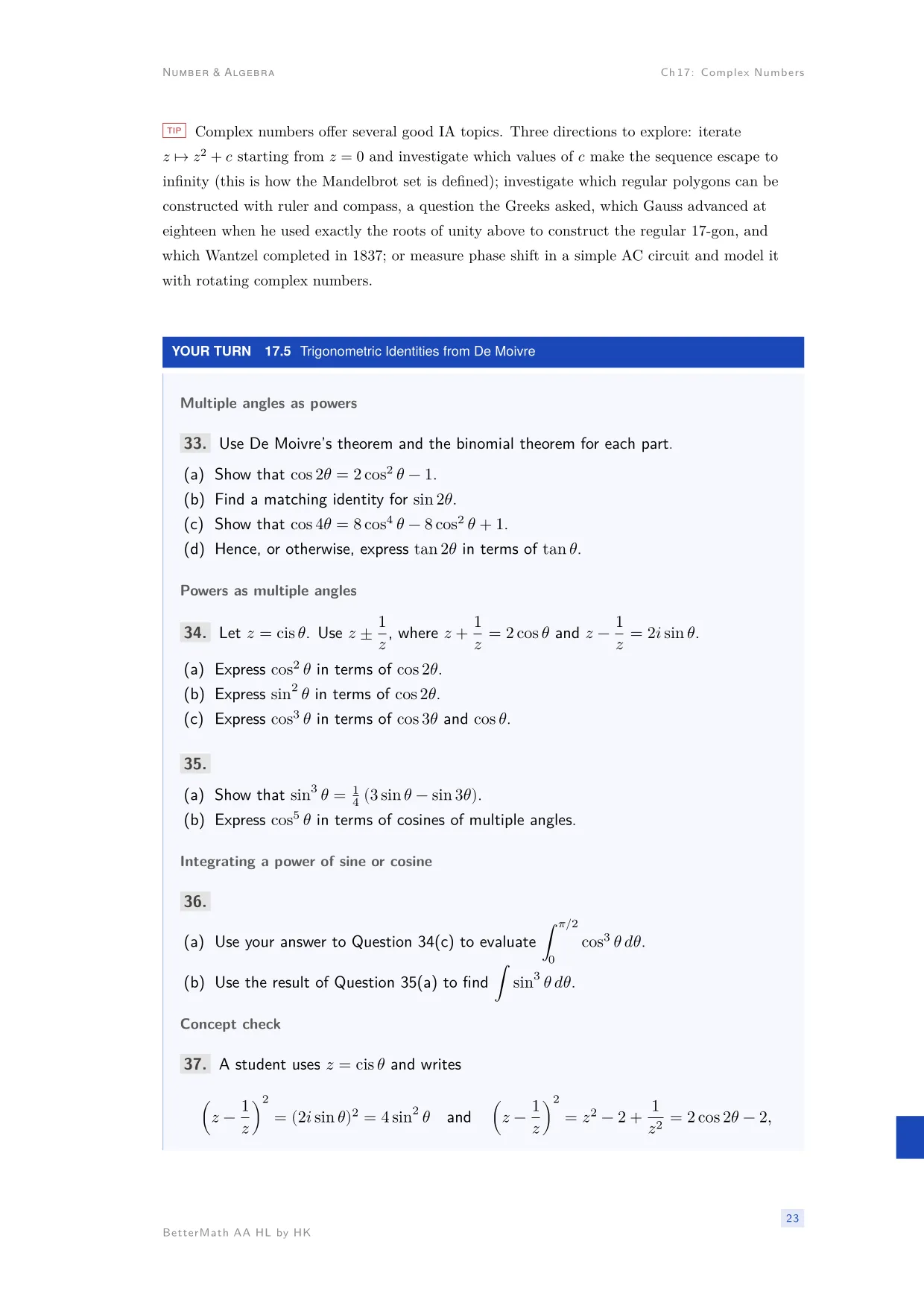 Chapter 17, Complex Numbers, page 23