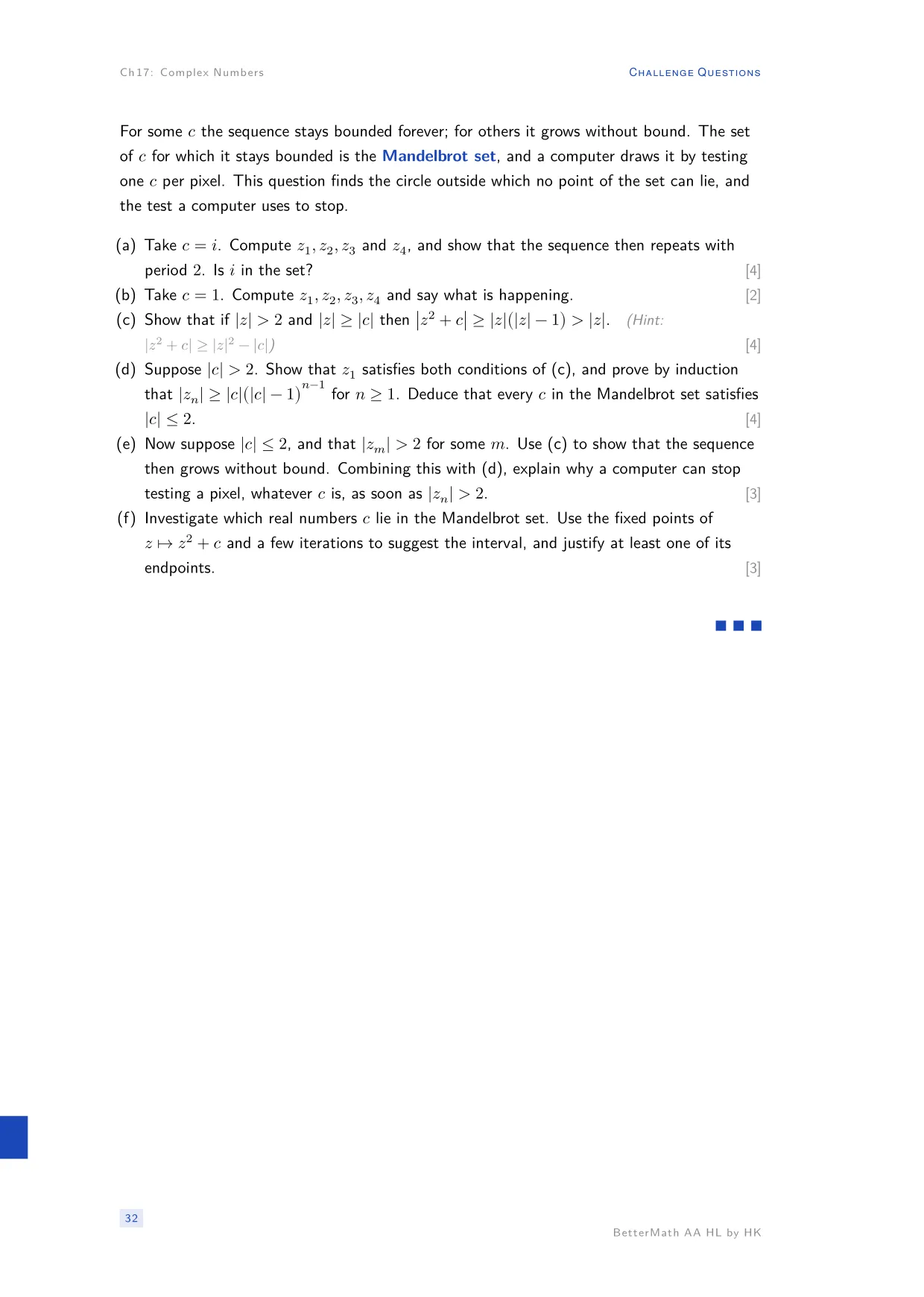 Chapter 17, Complex Numbers, page 32