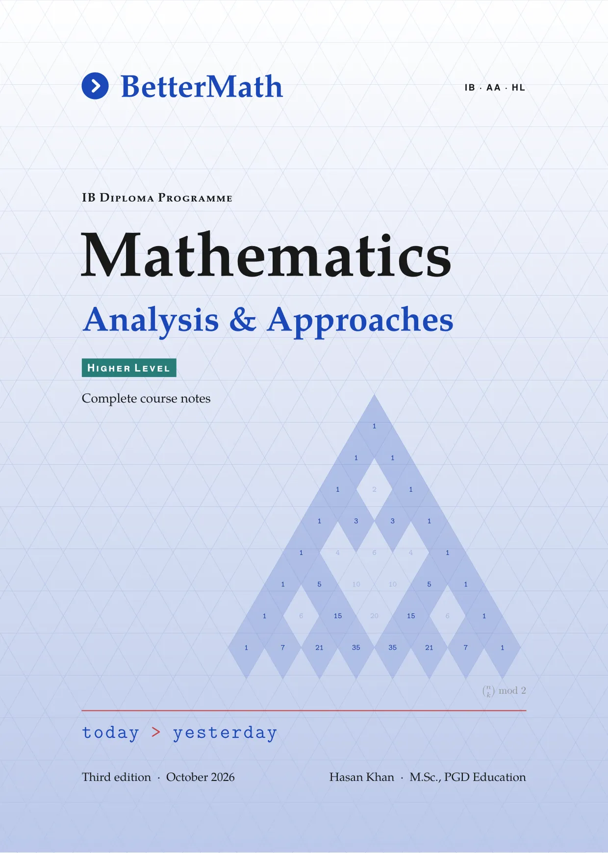 BetterMath front matter: Cover