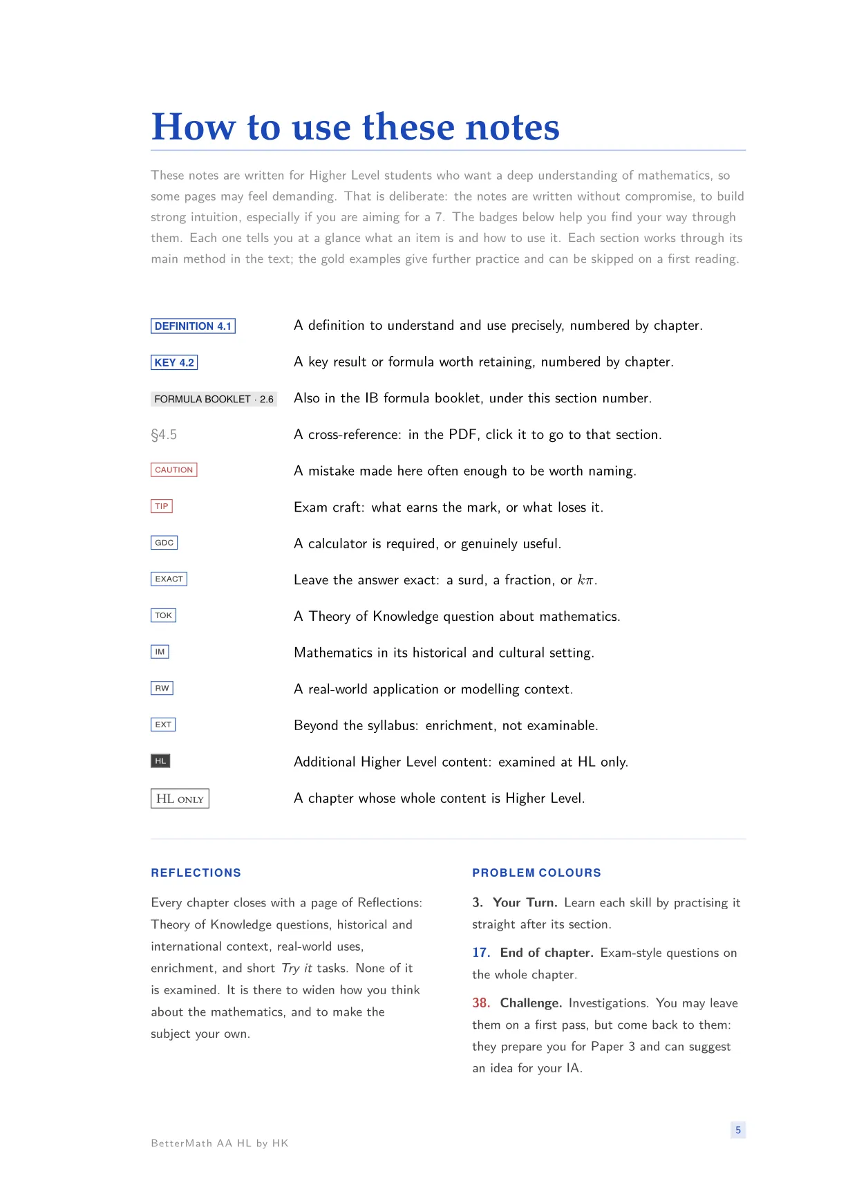 BetterMath front matter: How to use these notes